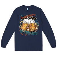 Navy I'm not drunk i'm patriotic Long Sleeve Tee - FaDigitalArtStudio