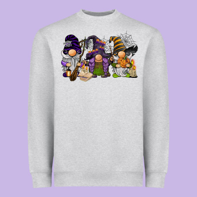 Halloween Gnomies Heavyweight Sweatshirt Designed By Barkaloodesign