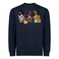 Navy halloween gnomies Heavyweight Sweatshirt - BarkalooDesign