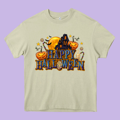 Happy Halloween Heavy Core Tee Designed By Texasbilliewilder