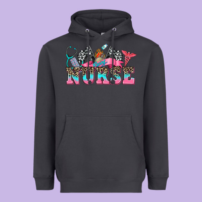 Nurse With Race And  Equipment Heavyweight Hoodie Designed By Adodesignshop