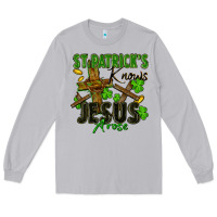 Moon Dust St. Patrick's knows Jesus arose Long Sleeve Tee - FaDigitalArtStudio