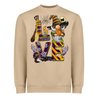 Mushroom halloween love gnome Heavyweight Sweatshirt - BarkalooDesign