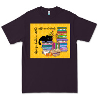 Plum life is better with cats and books Premium Tee - TumblerDesignByShophia