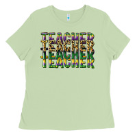 Matcha teacher mardi gras Ladies Tee - CowGirlArtShop