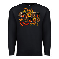 Black i only smoke the good smokes Premium Sweatshirt - AdoDesignShop