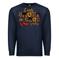 Navy i only smoke the good smokes Premium Sweatshirt - AdoDesignShop