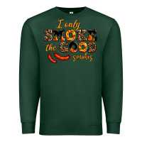 Sports Green i only smoke the good smokes Premium Sweatshirt - AdoDesignShop