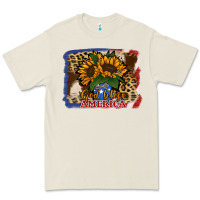 Bone Patriotic Sunflower God Bless America Premium Tee - Jasminsmagicworld