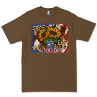 Cacao Patriotic Sunflower God Bless America Premium Tee - Jasminsmagicworld