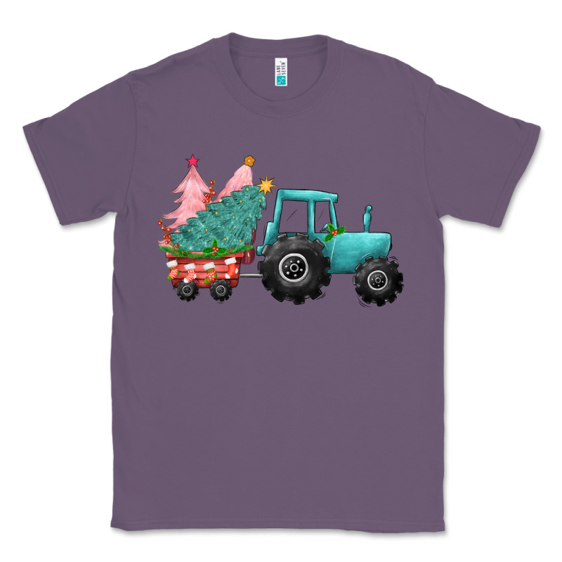 Christmas Tree Tractor Classic Tee by CowGirlArtShop | Teevron