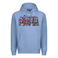 Colony Blue American mama Premium Hoodie - CowhideDigitalArt