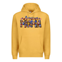 Mustard American mama Premium Hoodie - CowhideDigitalArt