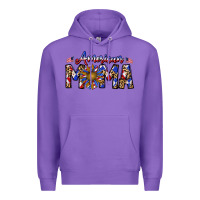 Purple American mama Premium Hoodie - CowhideDigitalArt
