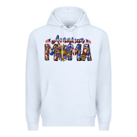 White American mama Premium Hoodie - CowhideDigitalArt