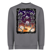 Storm halloween dancing skeletons stars Heavyweight Sweatshirt - BarkalooDesign