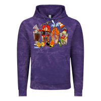 Cloud Purple Firefighter Coffee Cups Vintage Hoodie - FaDigitalArtStudio