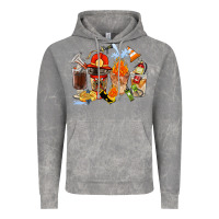 Cloud Rock Firefighter Coffee Cups Vintage Hoodie - FaDigitalArtStudio