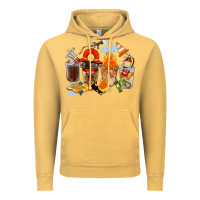 Vintage Mustard Firefighter Coffee Cups Vintage Hoodie - FaDigitalArtStudio
