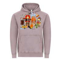 Vintage Zinc Firefighter Coffee Cups Vintage Hoodie - FaDigitalArtStudio