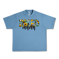 Pebble Blue Inked Mama Urban Heavy Tee - CowCowDesign