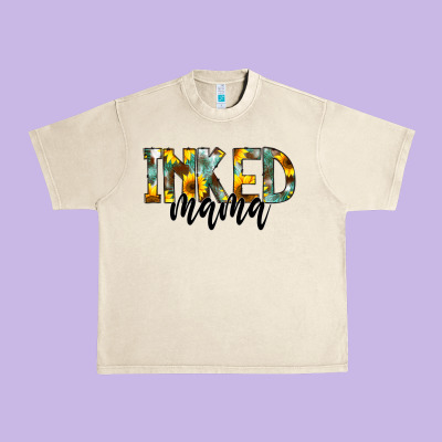 Inked Mama Urban Heavy Tee Designed By Cowcowdesign