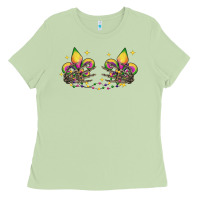 Matcha skeleton hands mardi gras Ladies Tee - CowGirlArtShop