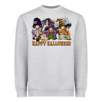 Heather Grey happy halloween  gnomies Heavyweight Sweatshirt - BarkalooDesign