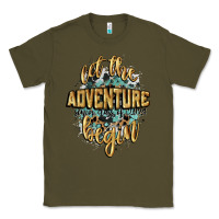 Army Green let the adventure begin 2024 Classic Tee - CowGirlArtShop