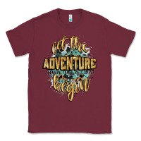 Burgundy let the adventure begin 2024 Classic Tee - CowGirlArtShop