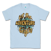 Dusty Blue let the adventure begin 2024 Classic Tee - CowGirlArtShop