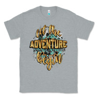 Heather Grey let the adventure begin 2024 Classic Tee - CowGirlArtShop