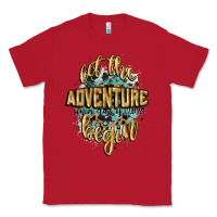 Red let the adventure begin 2024 Classic Tee - CowGirlArtShop