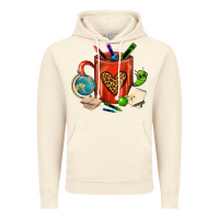 Vintage Artic teacher crayons coffee mug Vintage Hoodie - FaDigitalArtStudio