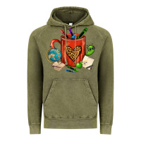 Vintage Olive teacher crayons coffee mug Vintage Hoodie - FaDigitalArtStudio