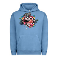 Pigment Pebble Blue race lip Urban Hoodie - JahusDesignShop
