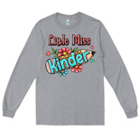 Heather Grey little miss kindergarten Long Sleeve Tee - RanaPortraitStore