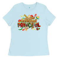 Baby Blue cinco de mayo assistant principal Ladies Tee - CowGirlArtShop