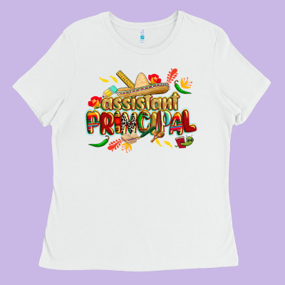 Cinco De Mayo Assistant Principal Ladies Tee Designed By Cowgirlartshop