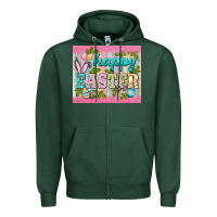 Sports Green happy easter mousepad Zipper Hoodie - BarkalooDesign