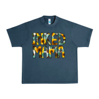 Midnight Navy Inked Mama Flowers Urban Heavy Tee - CowCowDesign