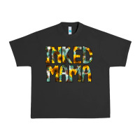 Pigment Black Inked Mama Flowers Urban Heavy Tee - CowCowDesign