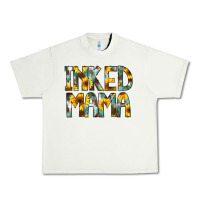 Pistachio Inked Mama Flowers Urban Heavy Tee - CowCowDesign