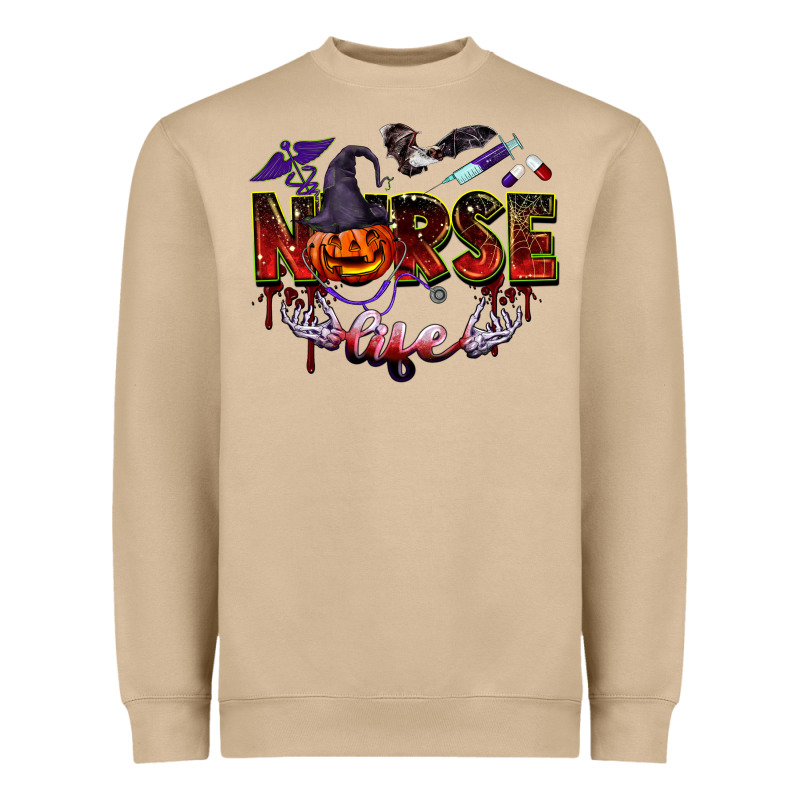 Halloween Nurse Life Heavyweight Sweatshirt by BarkalooDesign | Teevron
