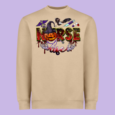 Halloween Nurse Life Heavyweight Sweatshirt Designed By Barkaloodesign