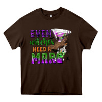 Chocolate Brown Even Witches Need a Marg Heavy Core Tee - texasbilliewilder
