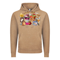 Vintage Coffee Lunch Lady Coffee Cups Vintage Hoodie - FaDigitalArtStudio