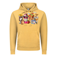 Vintage Mustard Lunch Lady Coffee Cups Vintage Hoodie - FaDigitalArtStudio