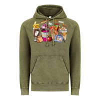 Vintage Olive Lunch Lady Coffee Cups Vintage Hoodie - FaDigitalArtStudio