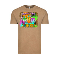 Vintage Coffee Loaded Tea Junkie Vintage Tee - Jasminsmagicworld